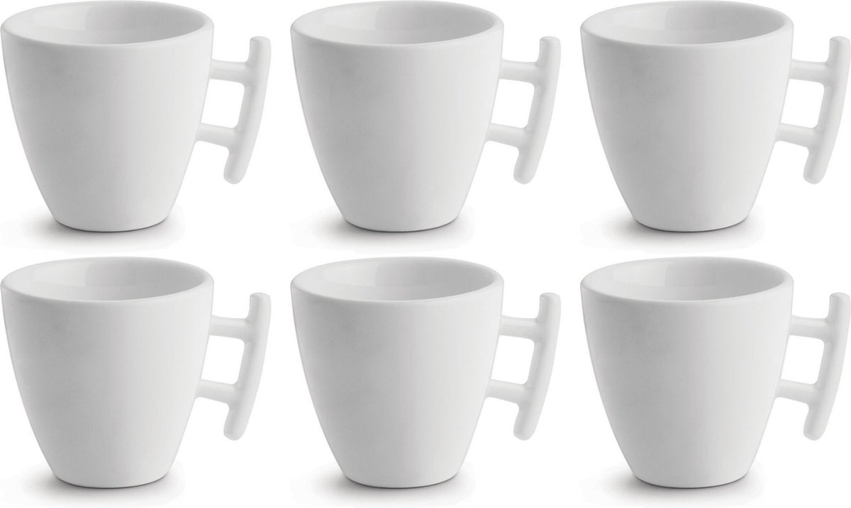 BonBistro Koffiekop Yong Squito 170 ml - Wit - 6 stuks