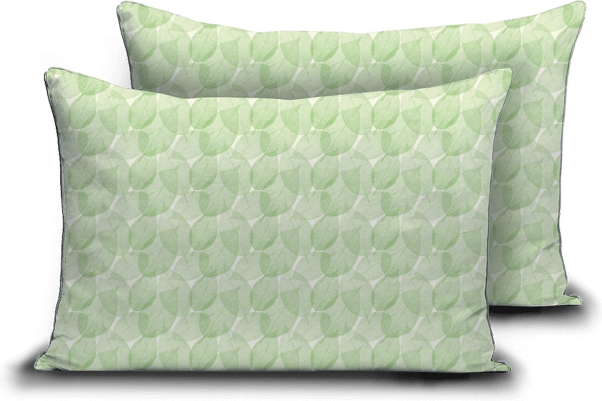 Zelesta Everyday Design Kussenslopen Fresh Leaf - Kussenslopen 60 x 70 set van 2