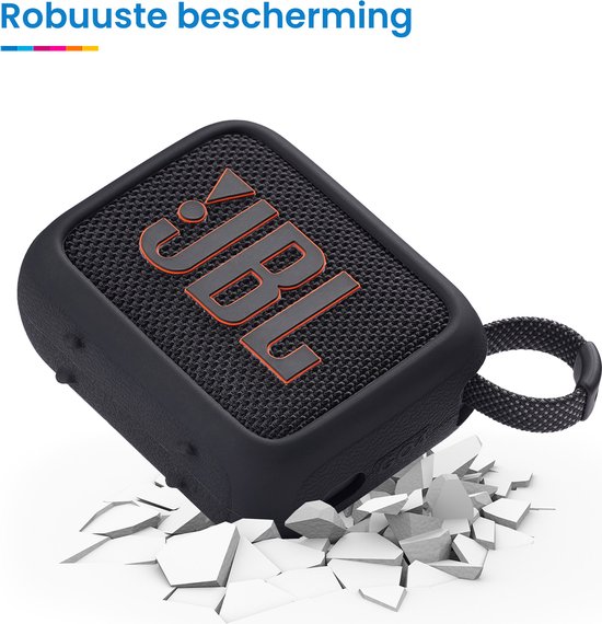 YONO Soft Case geschikt voor JBL Go 4 - Siliconen Hoesje - Zwart van Yono — afbeelding 3