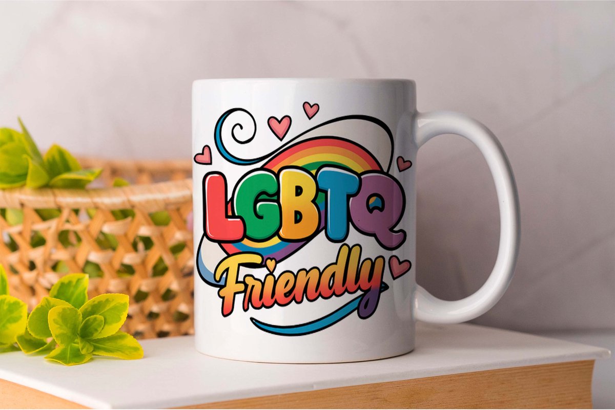 Mok LGBTQ Friendly - LGBT - LGBTQ - LoveIsLove - PrideMaand - LiefdeIsLiefde - Gelijkheid