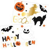 Raamstickers Halloween Karakters - Halloween BoOo! - 18 stickers