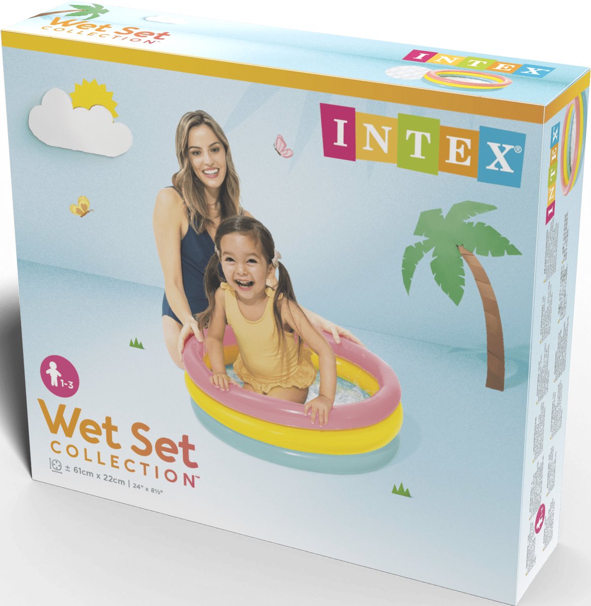 Intex Sunset Glow Baby Opblaaszwembad - Ø 61 x 22 cm — afbeelding 6