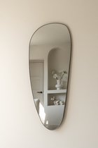Grote organische wandspiegel Dean | Zwart | 120 x 50 cm | Indore Home
