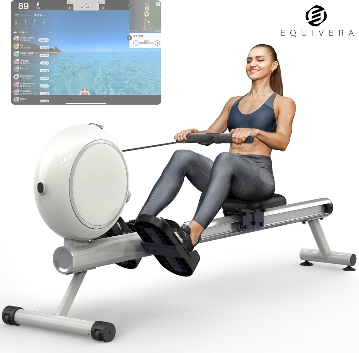 Equivera Roeimachine - Roei Apparaat - Roeimachine voor Thuis - Roeien - Fitness Machine