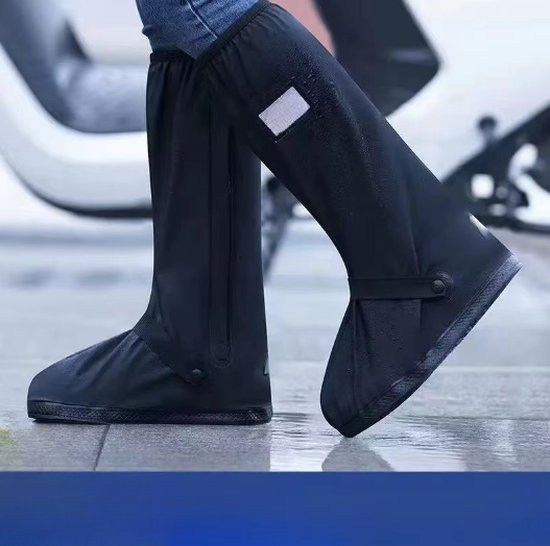Overschoenen Waterdicht - Regenschoenen overtrek - Regen overschoen - Regen laarzen - Met Reflectie Strip - Met Antislip Zool