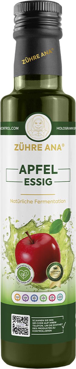 Zühre Ana - Appelciderazijn - Natuurlijke fermentatie - Appelciderazijn - 500 Ml