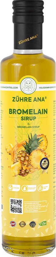 Sirop Detox à la broméline et à l'ananas Zühre Ana 1 flacon de 250 ml