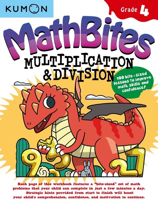 Kumon Math Bites: Grade 4 Multiplication and Division-100 Bi ... - cover