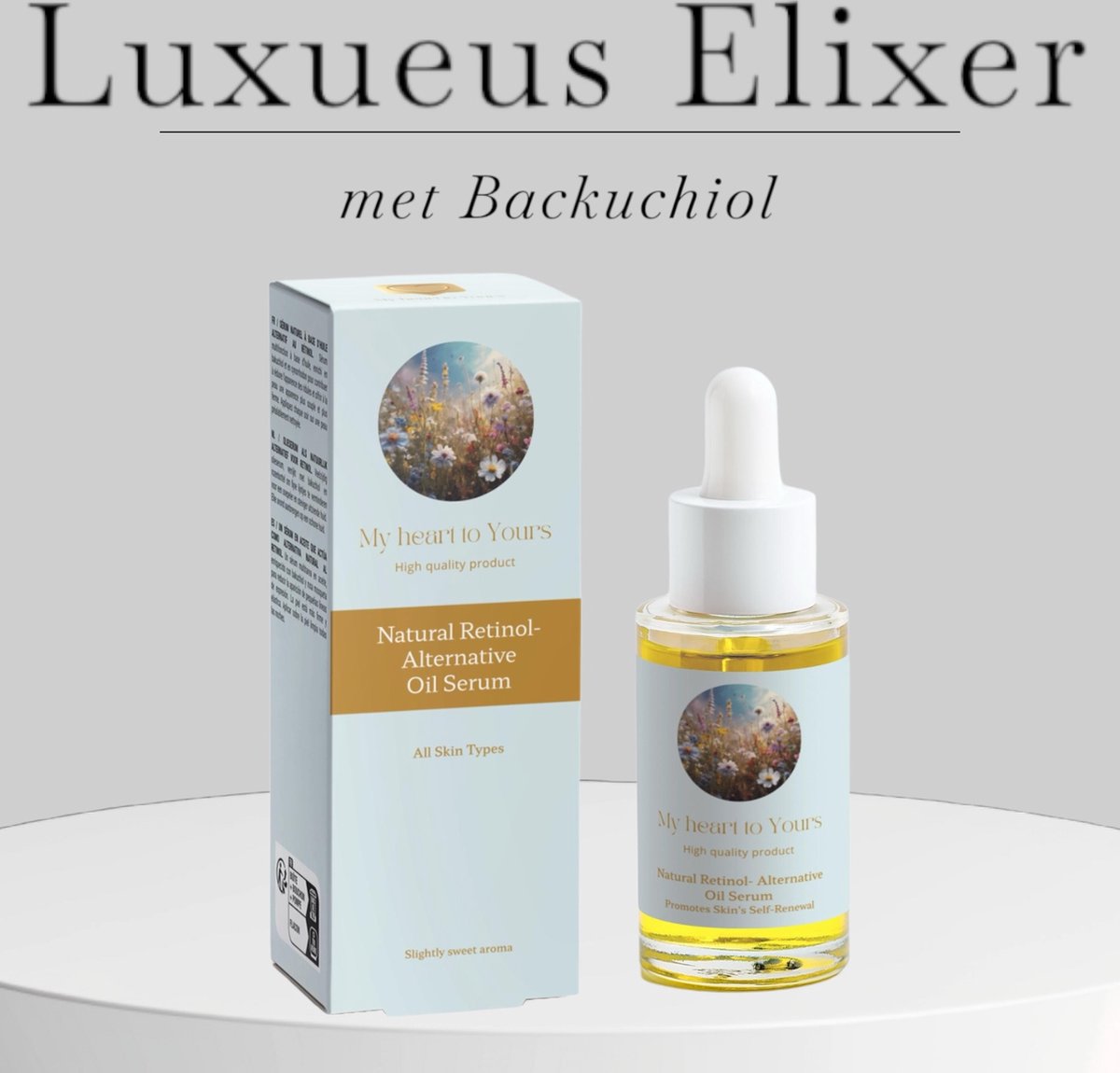 My heart to yours - Luxe BIO Gezichtsserum - Met Bakuchiol - 30ml