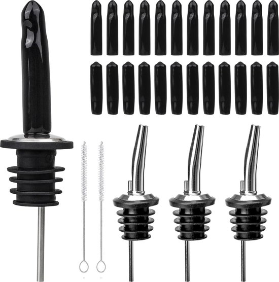 Aoreun Doseerschenktuit, bar, portioneerder, sterke drank, 6 stuks, 2 cl, doseerhulp, automatische maatschenktuit voor cocktails, wijn en drank Aoreun Doseerschenktuit, bar, portioneerder, sterke drank, 6 stuks, 2 cl, doseerhulp, automatische maatschenktuit voor cocktails, wijn en drank