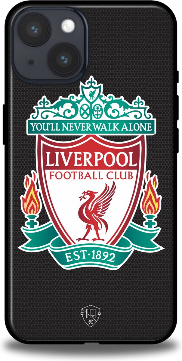 Liverpool telefoonhoesje Apple iPhone 14 - Backcover Softcase - Zwart