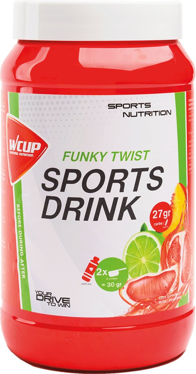 Goedkoopste Wcup Sports Nutrition - Sports Drink (Funky Twist - 1020 gram) - Poeder