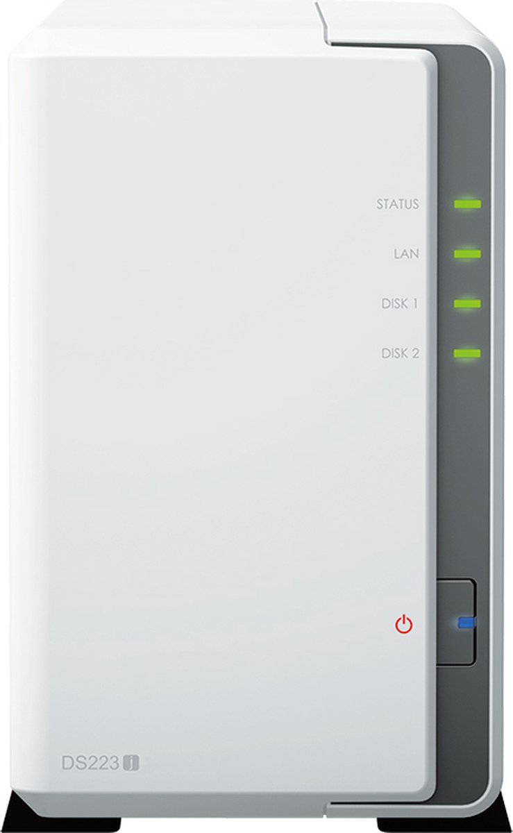 Synology DiskStation DS223J - NAS - Barebone - Desktop - Realtek - RTD1619B - Wit