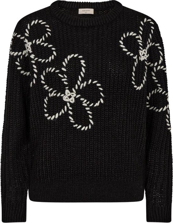 Kinlock Pullover 204665 Black W Moonbeam Strik Fra Freequent