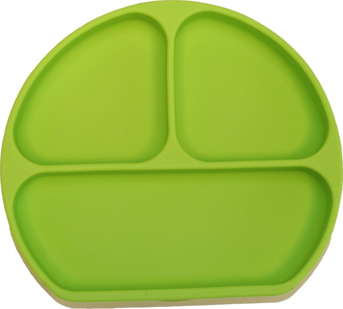 Goedkoopste 3D Anti-slip Silicone Kinderbord met Placemat - Vaatwasserbestendig - Duurzaam & Onbreekbaar - Groen - Leuk Design - Perfect voor Baby's & Kinderen - By TOOBS