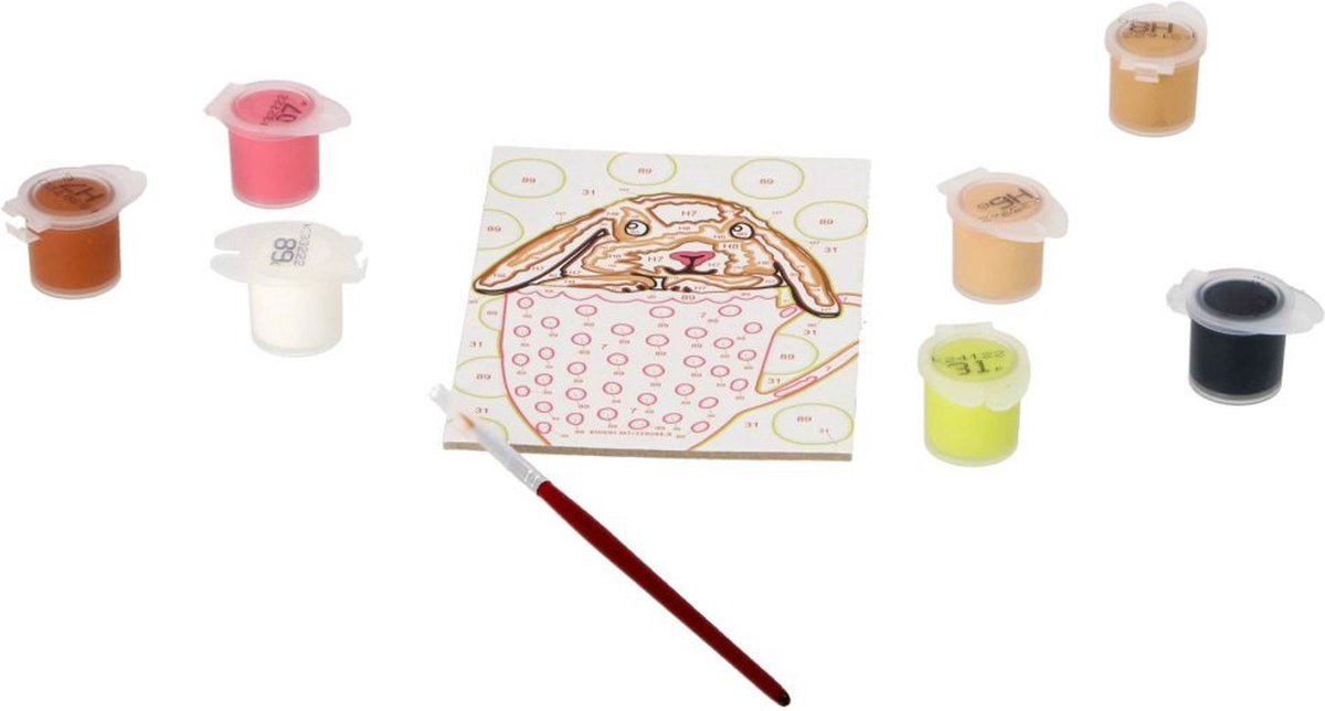 Ravensburger CreArt Bunny Cup - Schilderen op nummer voor kinderen — afbeelding 7