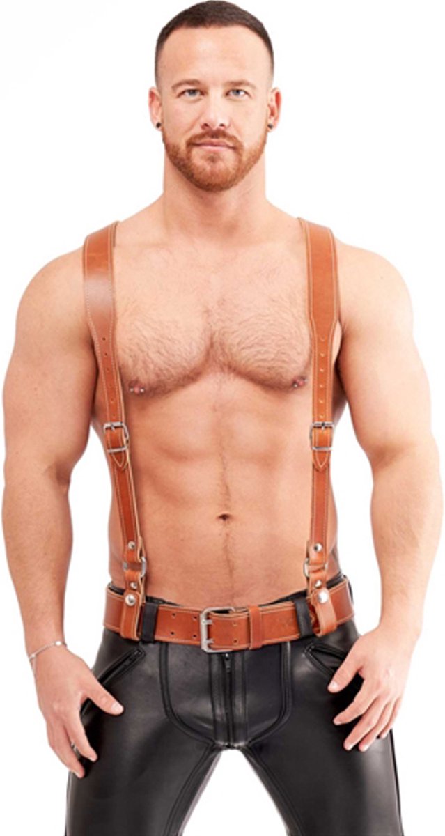Mister B Leather Braces - Brown - Medium