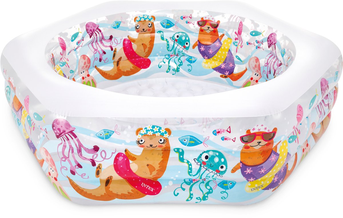 Intex Happy Otter Opblaaszwembad - 191 x 178 x 61 cm — afbeelding 2