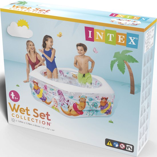 Intex Happy Otter Opblaaszwembad - 191 x 178 x 61 cm