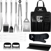 Master knives 17 Delig Bbq Accesoires – Bbq Gereedschap – Bbq Set – RVS