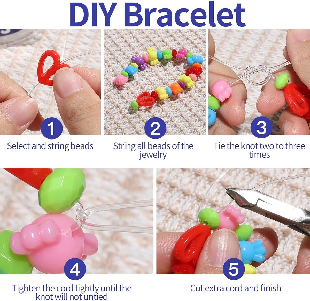 2 Spoelen Elastisch Draad 0,4 mm - 200m Totale Lengte - Premium Nylon Hobbydraad voor Armbandjes Maken, Sieraden & Kralen Rijgen - Transparant Elastiek Koord — afbeelding 2