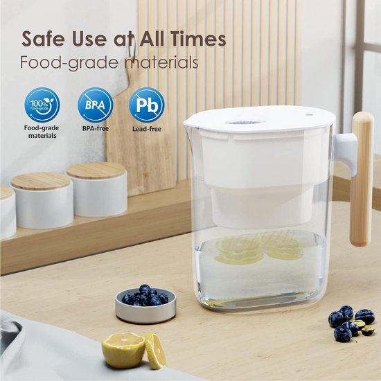 ZeroWater Vervangende Waterfilterpatronen 6 Stuks - 5-Traps Filter Tegen Fluoride, Chloor, Lood En Chroom