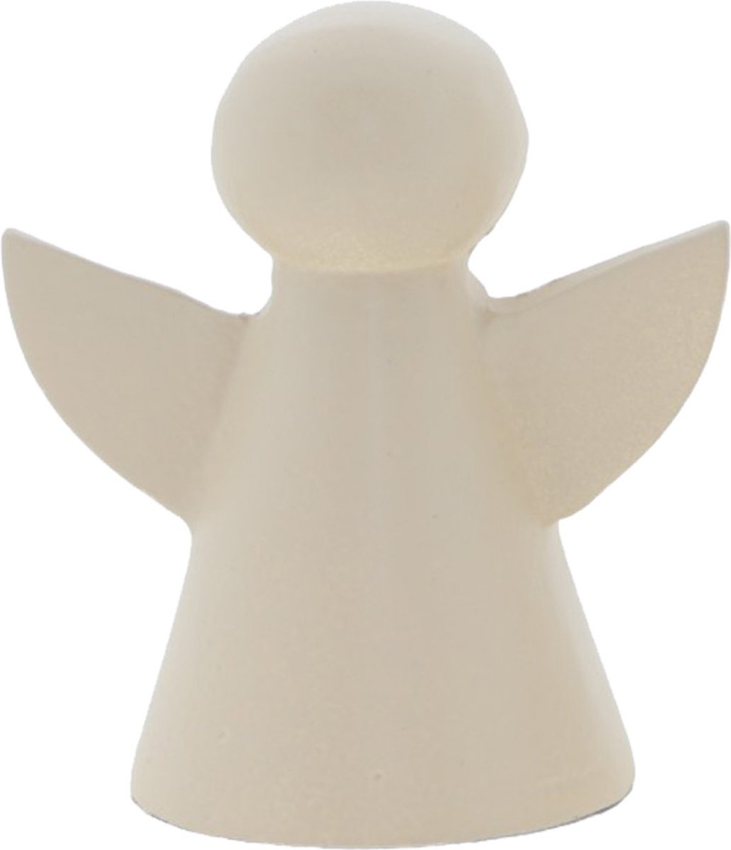 Home Society - Deco engel - Gaby - Metaal - Maat S - Beige - 8 x 7 x 5 cm