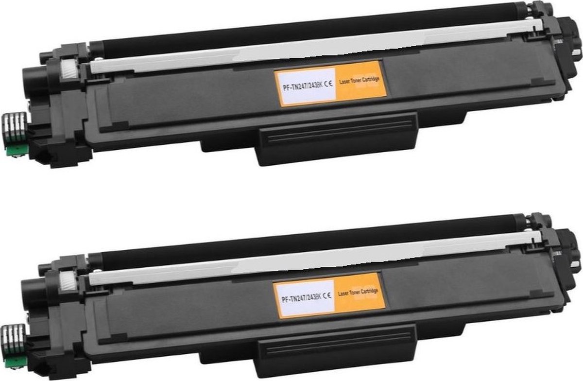 Huismerk geschikt voor Brother TN-243 - 2X Toner Zwart - DCP-L3510CDW - DCP-L3550CDW - HL-L3230CDW - MFC-L3750CDW