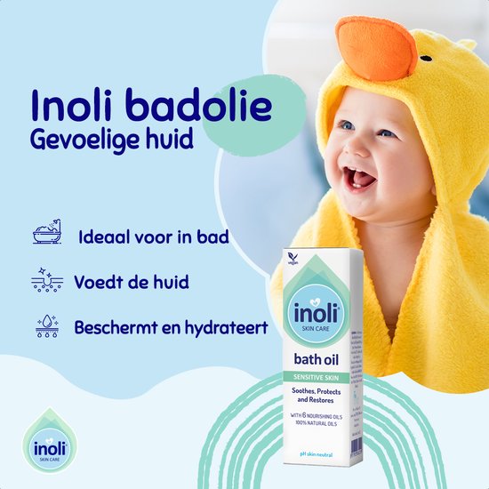 Inoli Skincare - Inoli Badolie voor Gevoelige Huid 100 ml - Babybenodigdheden - 100ml van Inoli — afbeelding 2
