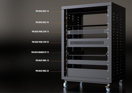 Panel Vent 1U - Rack Accessoires met ventilatie voor 19 inch Rack ...
