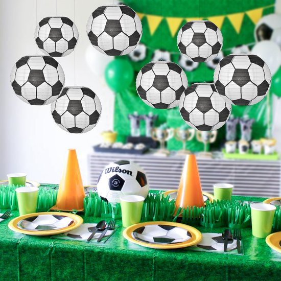 Lampion - Sint Maarten - Lampionstokje - Lichtje - Voetbal - Treklampion - Papier - Kind - Wit - Versiering - 1 Stuk van BTH — afbeelding 4
