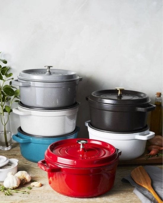 Cocotte Staub - ronde - 34 cm - noir