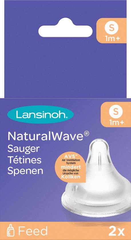 Lansinoh NaturalWave Speen +1 maand - 8 Stuks