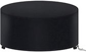 Tuinmeubelhoes - Beschermhoes voor tafel (rond) - tuinmeubelhoezen waterdicht - 180 x 90 cm - Oxford 210D - buitentafel beschermhoes - zwart