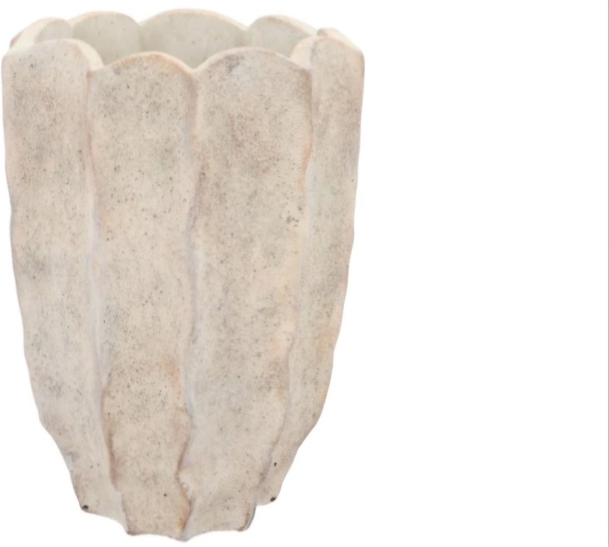 ALASKA WAVY SAND VASE 22X21X30CM