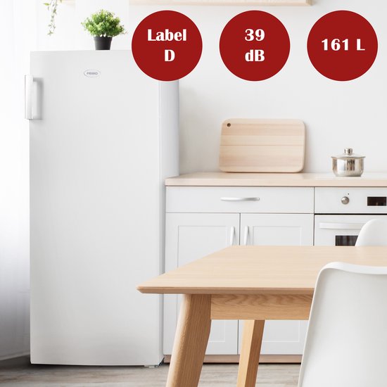 PRIMO PR173DV Congélateur - 161L - énergie D - Congélateur Pose No Frost - 5 Compartiments - Wit