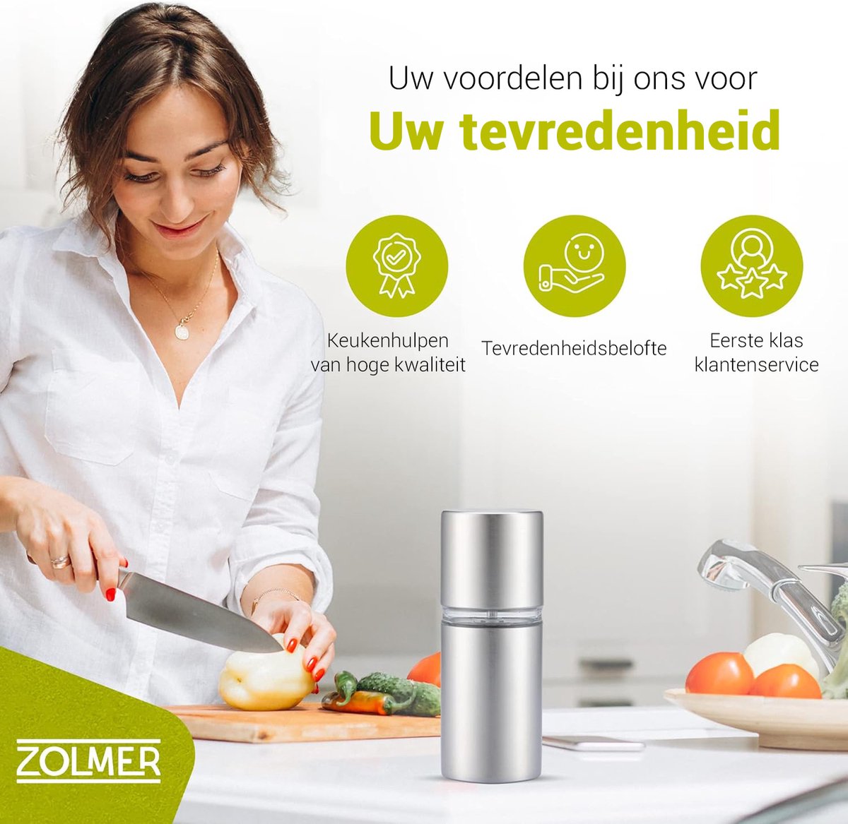Cole & Mason Wallis nootmuskaatmolen - Van Berkum Koken & Tafelen