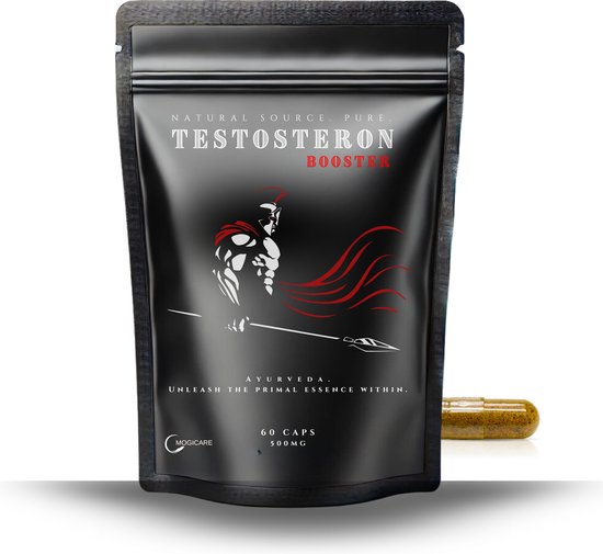 Testosterone Booster - Testosteron - 100% Natuurlijk - Ayurveda - Energie & Gains - Met Turkesterone, Siberian Ginseng. Alternatief voor Tongkat Ali – 60 caps