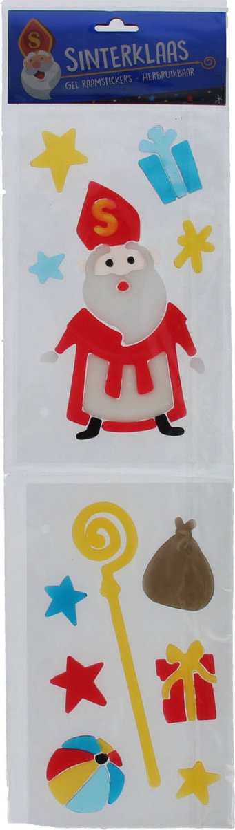 Gelly Raamstickers Sinterklaas