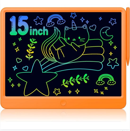 9 inch LCD-schrijftablet, elektronisch notitieblok LCD-tablet tekenblok, digitaal schrijfblok for zakelijk, academisch, kunst (zwart (met lederen tas )) (Color : Black (with leather case