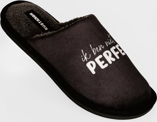 Sloffen Rustaagh Ik ben niet perfect maar wel uniek pantoffels maat 39-40 - pantoffels ...