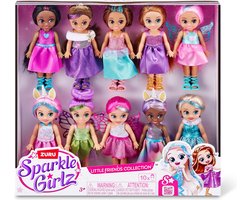 foto van ZURU Sparkle Girlz Little Friends Set van 10 Poppen