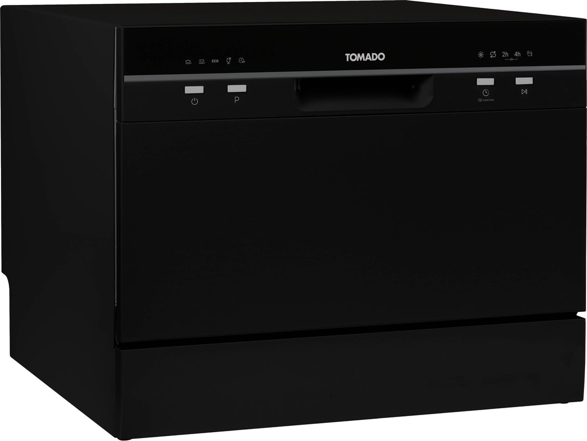 Tomado TDW5501B - Mini vaatwasser - Kleine vaatwasser - Vrijstaand - 6 couverts - 5 programma's - Energieklasse D - Zwart — afbeelding 4