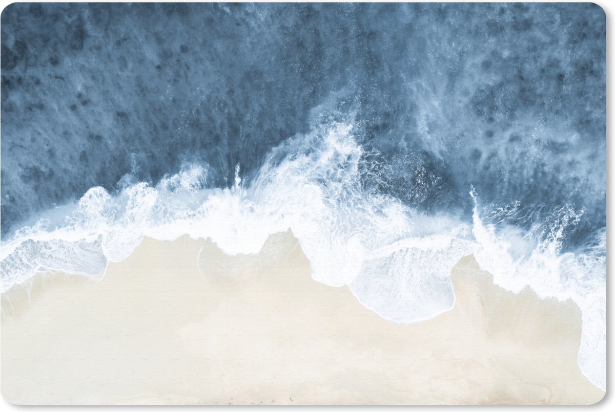 Muismat XXL 90x60 cm - Bureau onderlegger - Bureau mat Strand - Zee - Water - Natuur - Bureaumat - Gaming mousepad xl - Bureaulegger groot - Computer deskmat