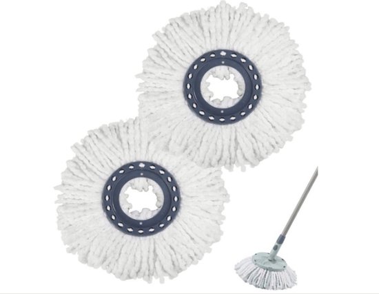 Set van 4 vervangende koppen voor de Leifheit Clean Twist Disc Mop