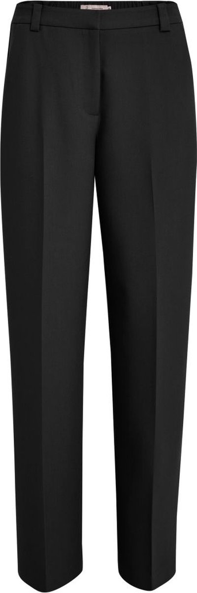 Peppercorn Delia Mid Waisted Straight Pant Black