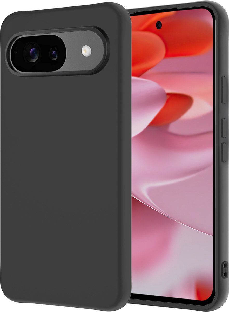Hoesje - Geschikt voor Google Pixel 9 - Sterk & Shockproof - Hoes Cover - Siliconen Case - Zwart