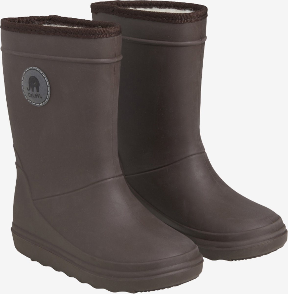 CeLaVi - Thermo - Regenlaarzen - Warme thermische laarzen - Rubber - ZONDER weekmakers - voering van zachte wol - Coffee Quartz - Kleur: 274 - Schoenmaat 22 - Laarzen Maat 24