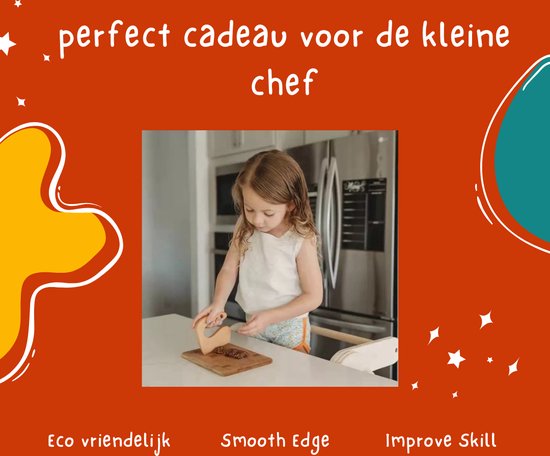 Montessori Houten Kindermes - Racewagen - Kinder Koksmes - Peuter kok - Verjaarsdag cadeau klein - Houten Kinderbestek - Leren Snijden en Koken voor Kinderen - Montessori Speelgoed van HappyThings — afbeelding 3