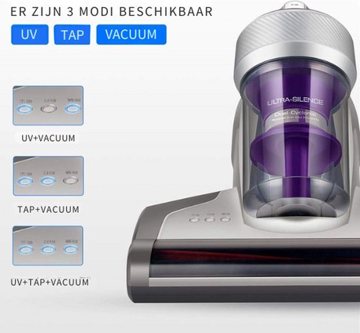 CLEANmaxx Matratzenreinigungsgerät Milbensauger Rotation mit UV-C-Licht & HEPA-Filter für CLEANmaxx Matratzenreinigungsgerät Milbensauger Rotation mit UV-C-Licht & HEPA-Filter für